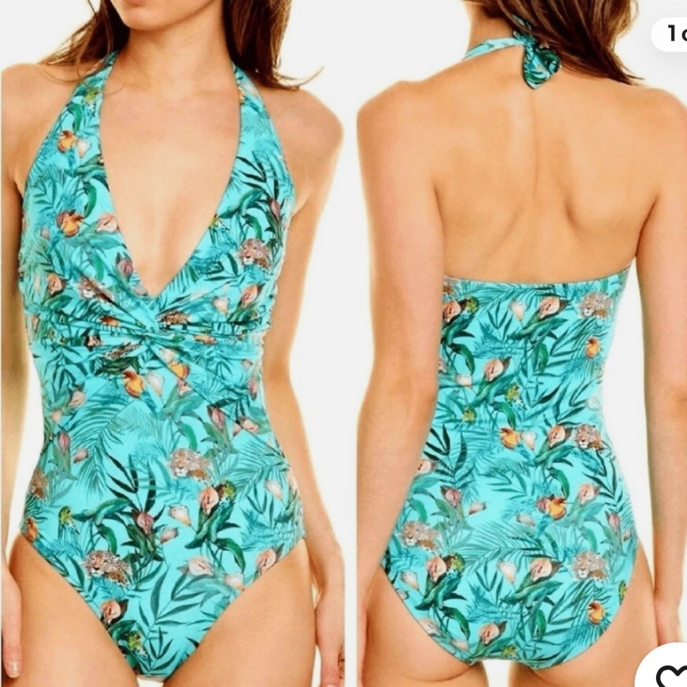 Johnny Was Taina Twist One Piece Swimsuit